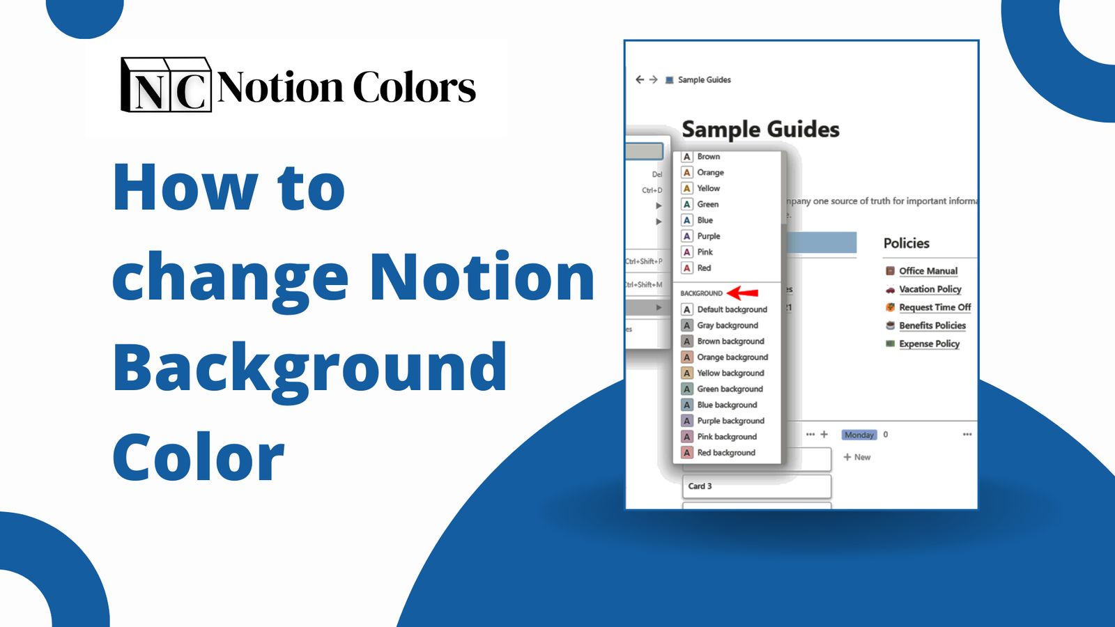 How to change Notion Background Color