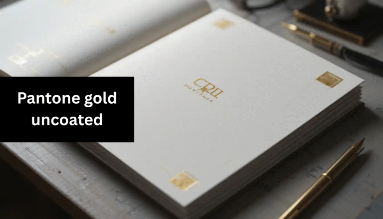 pantone gold uncoated